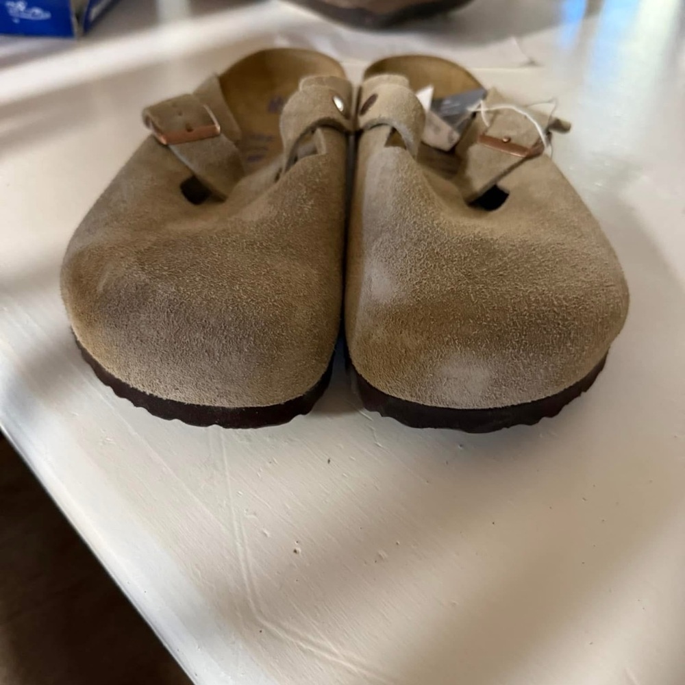 Birkenstock Tan Brown Slip-On Loafers - Picture 2 of 4